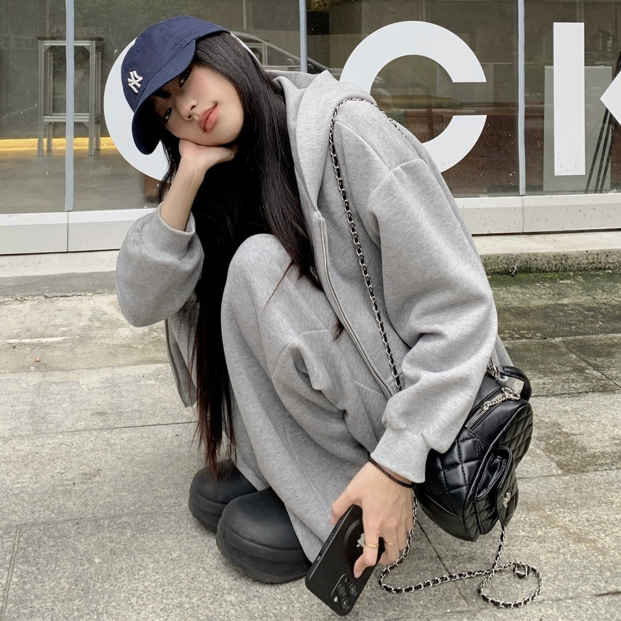【CITY. SETUP】(セットアップ)グレー スウェットSS-000583