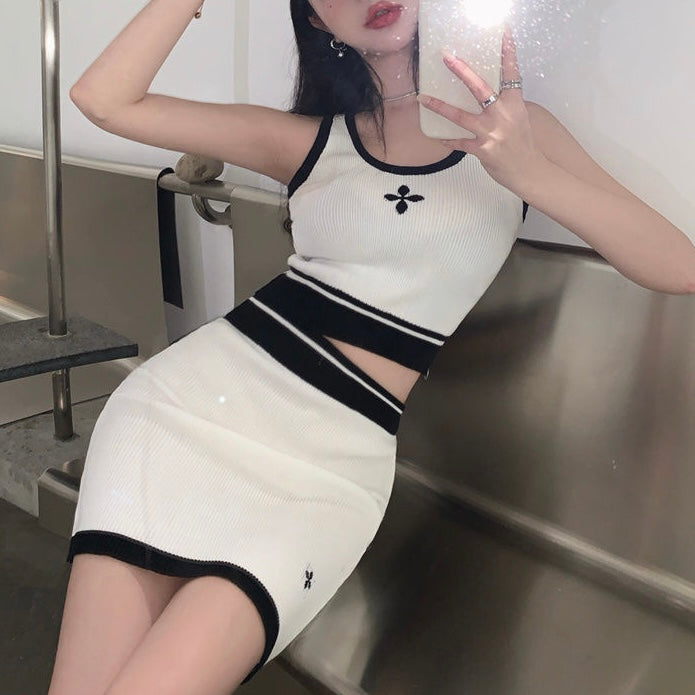クロップドニットセットアップ SS-000538