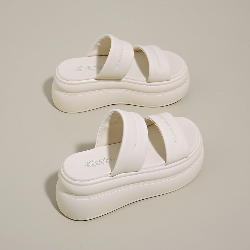 【3color】厚底ボリュームダブルベルトサンダル SS-000118