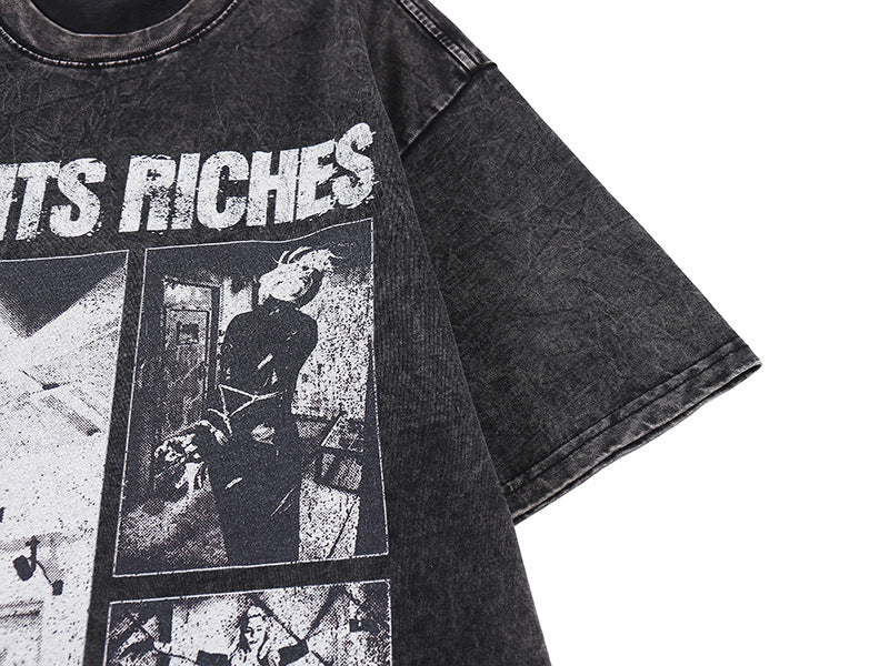 ユニセックス グランジTシャツ|ENFANTS RICHES×PUNISHMENT SCHOOLデザイン SS-000307