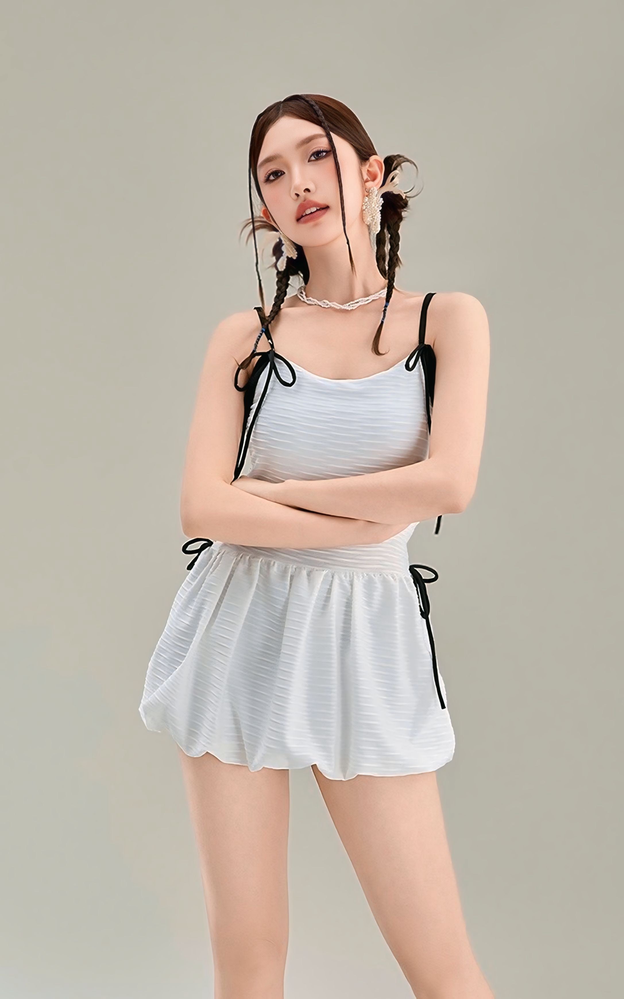 【2color】トレンド大人気 キャミワンピスイムウェアSS-000089