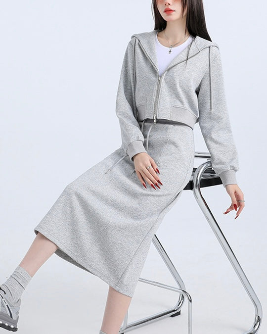 【CITY. SETUP】(セットアップ) スウェットフーディ&スカート SS-000574