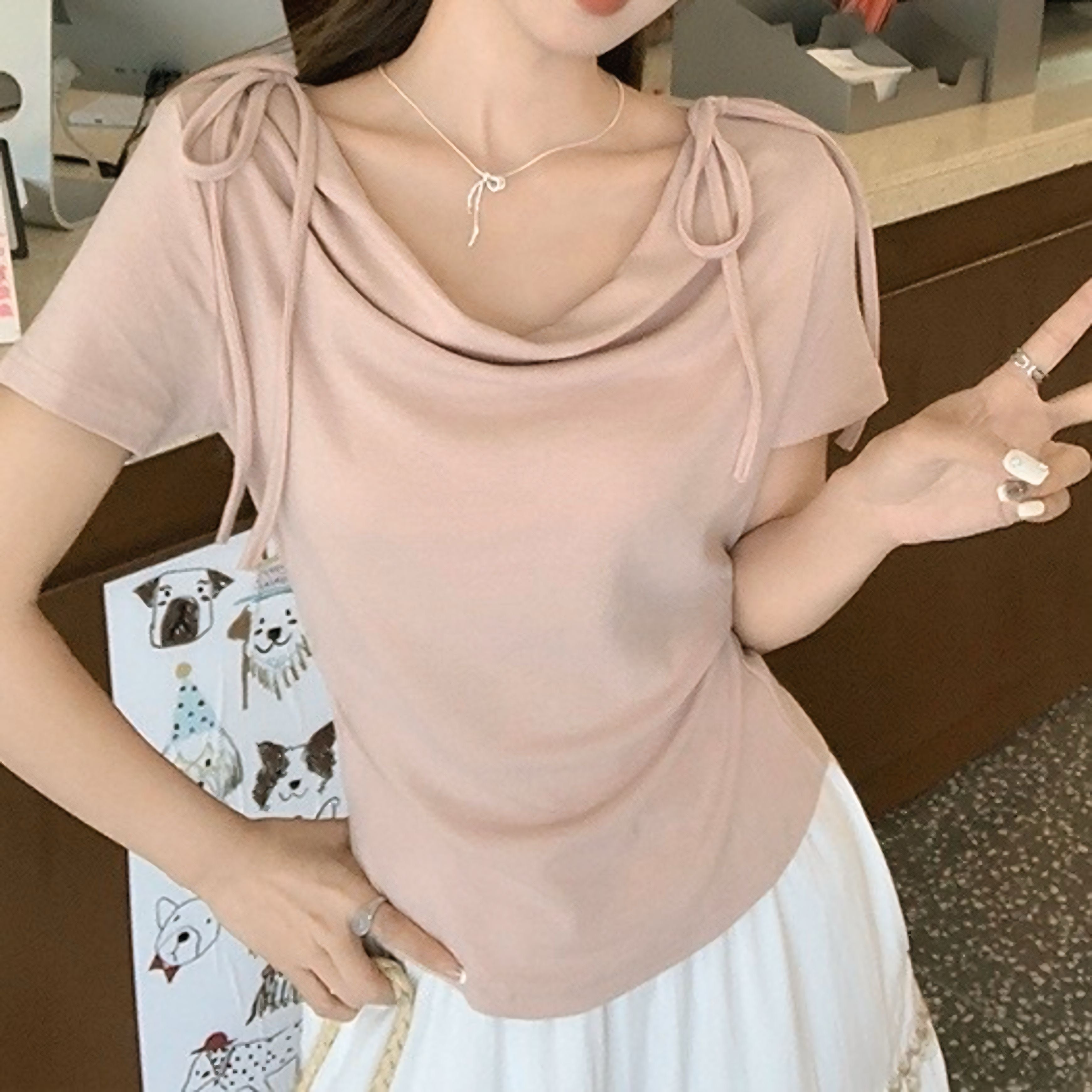 フェミニン オフショルTシャツ SS-000188