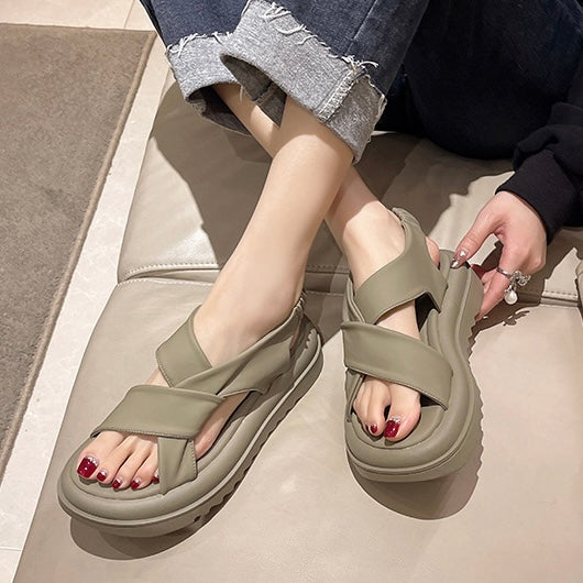 【3color】フラットクロスサンダル SS-000116