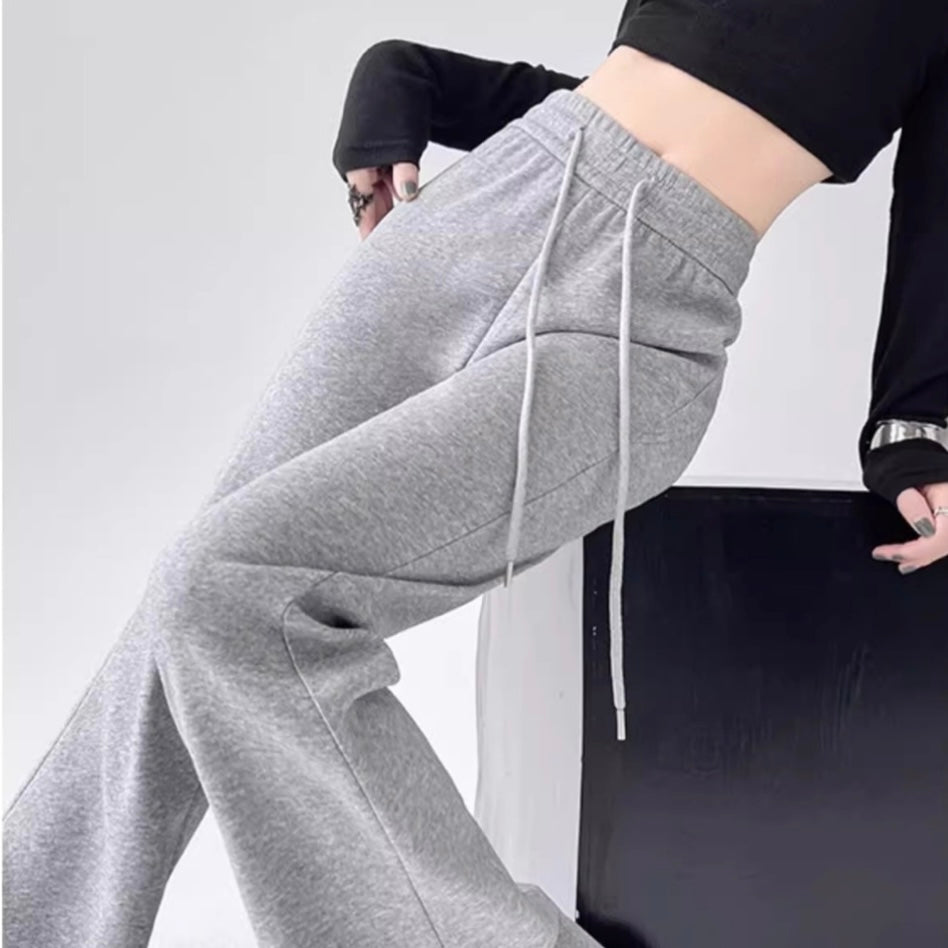 美脚フレアスウェットパンツ スタイルアップする楽ちんスウェット SS-000292