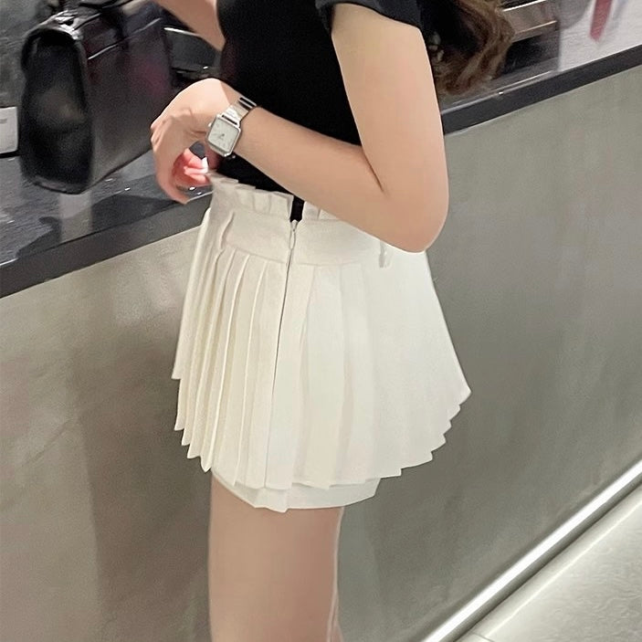 プリーツ ミニスカート風 ショートパンツ SS-000374