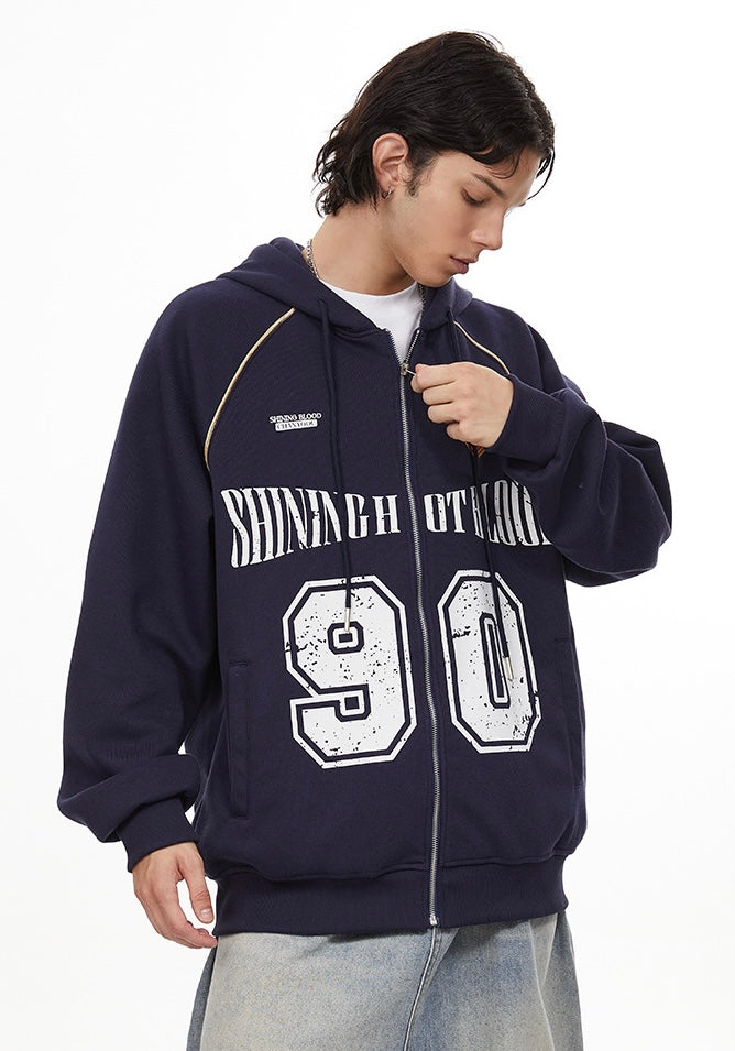 オーバーサイズ ナンバリングフーディ SS-000697