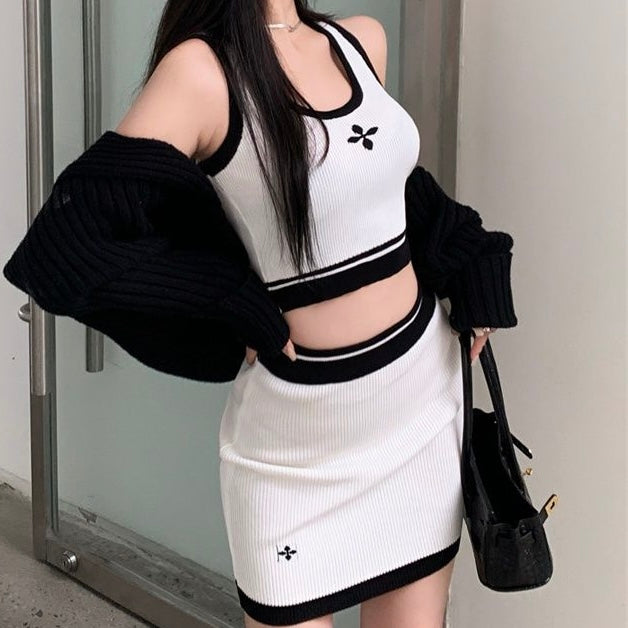 クロップドニットセットアップ SS-000538