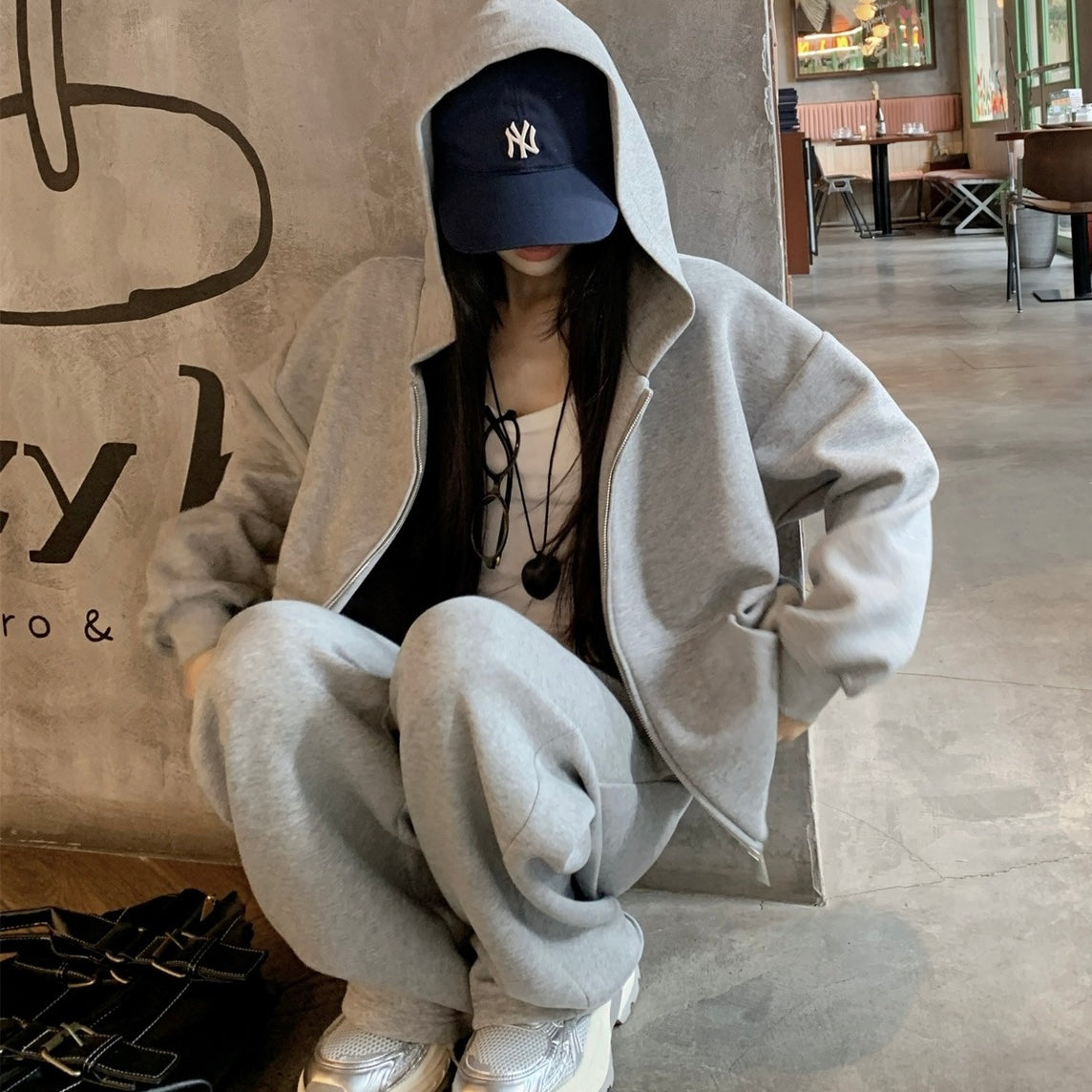 【CITY. SETUP】(セットアップ)グレー スウェットSS-000583