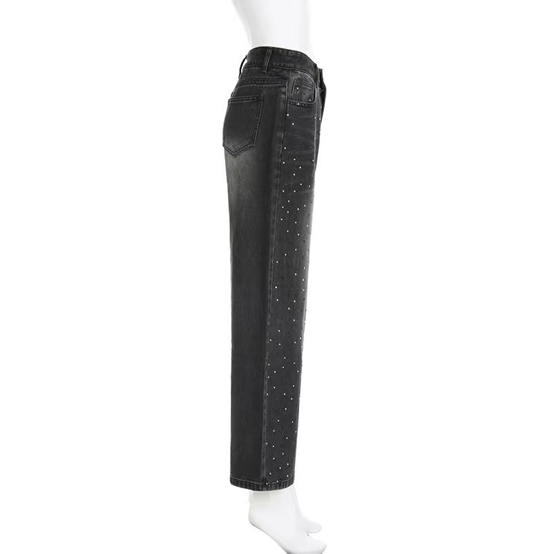 ストーンブラックデニムパンツ SS-000638