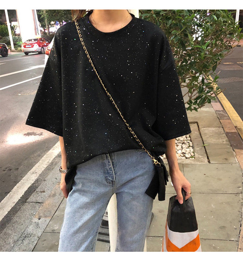ブラック ドットデザイン Tシャツ SS-000470
