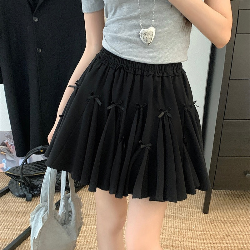 リボン付き フレアミニスカート SS-000370