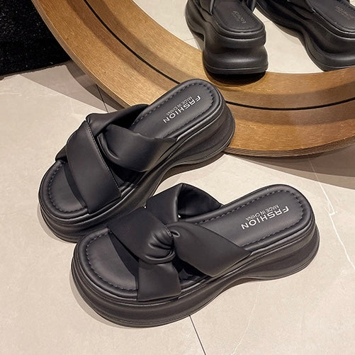 【4color】トレンド厚底クロスサンダル SS-000117