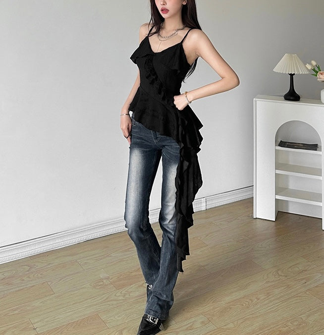 アシンメトリー フリル キャミソール SS-000389