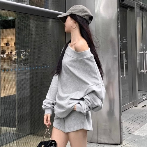 セットアップ オフショルダー スウェットSS-000587