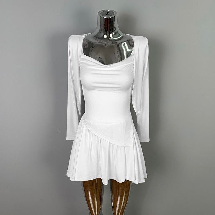 韓国風 カーディガンセット ワンピース SS-000359