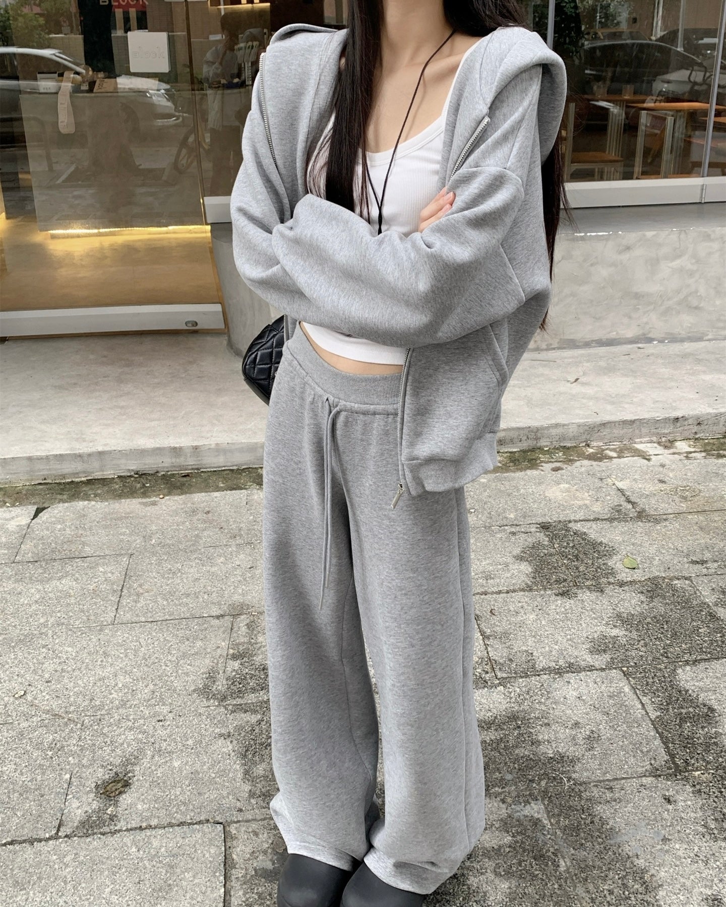 【CITY. SETUP】(セットアップ)グレー スウェットSS-000583