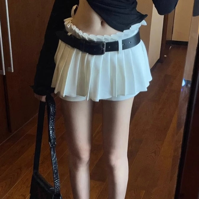プリーツ ミニスカート風 ショートパンツ SS-000374