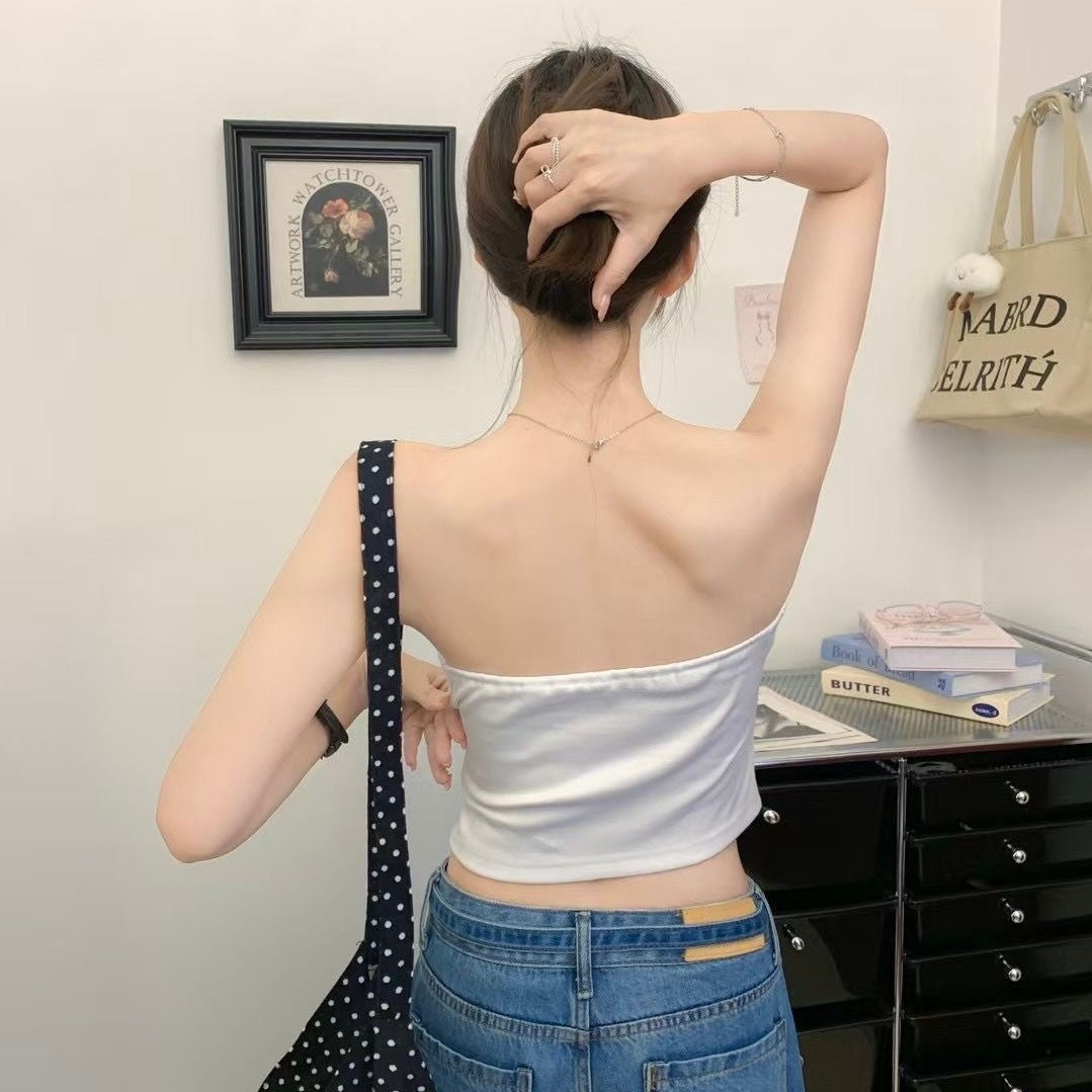 セクシー ボタンデザイン チューブトップ SS-000353