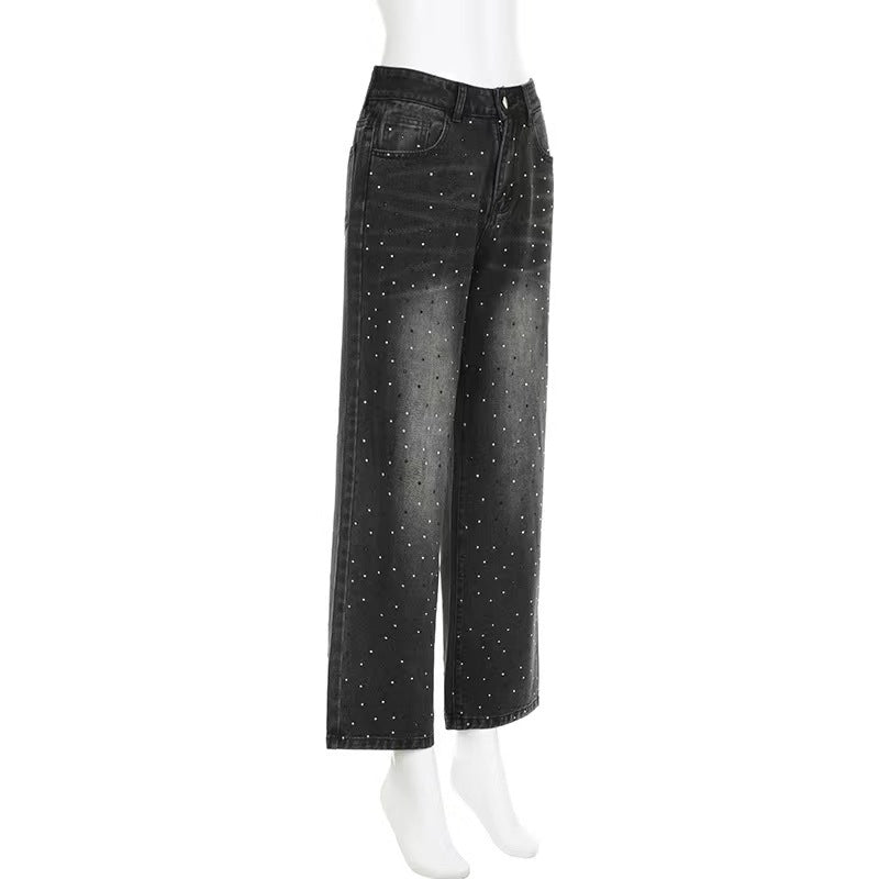 ストーンブラックデニムパンツ SS-000638
