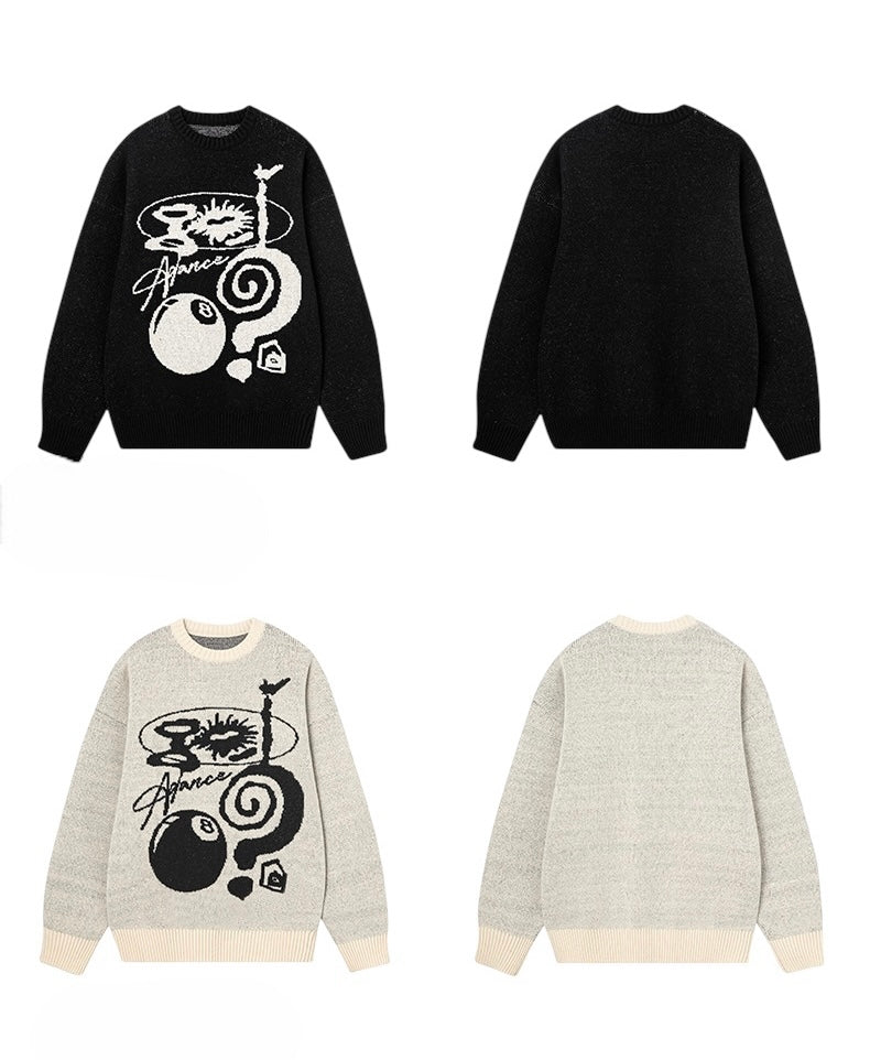 グラフィックニットセーター SS-000712