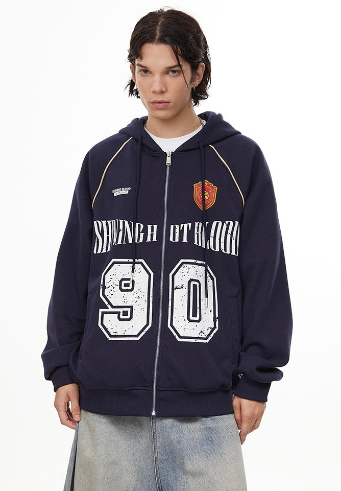 オーバーサイズ ナンバリングフーディ SS-000697