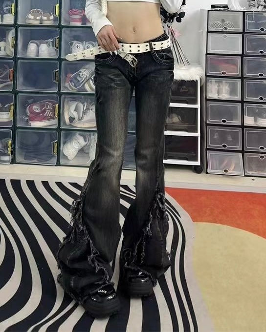 ダメージフレアデニムパンツ
SS-000635