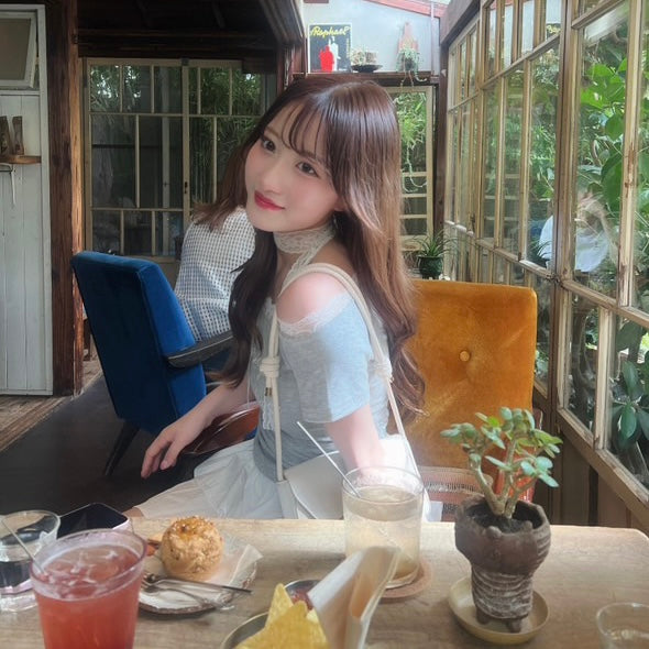 レース付き オフショル Tシャツ SS-000388