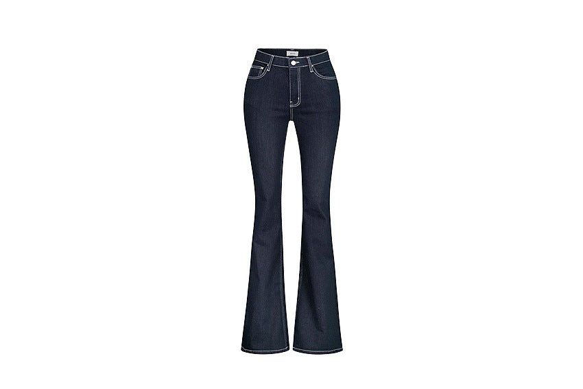 【骨盤パッド入り】MOMO DENIM スリムフレアジーンズ SS-000658