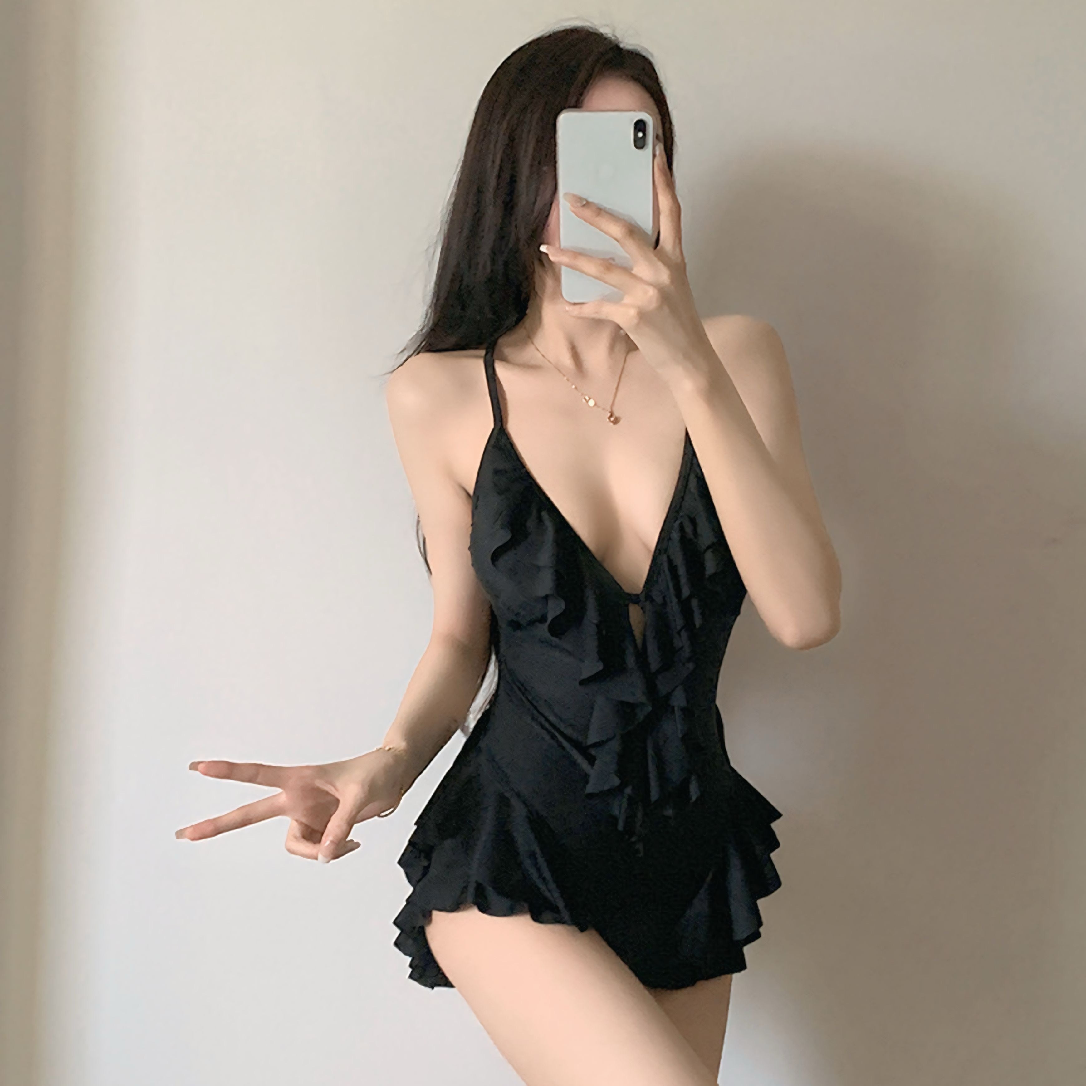 Ruffle Charm One-Piece Swimwear SS-000057