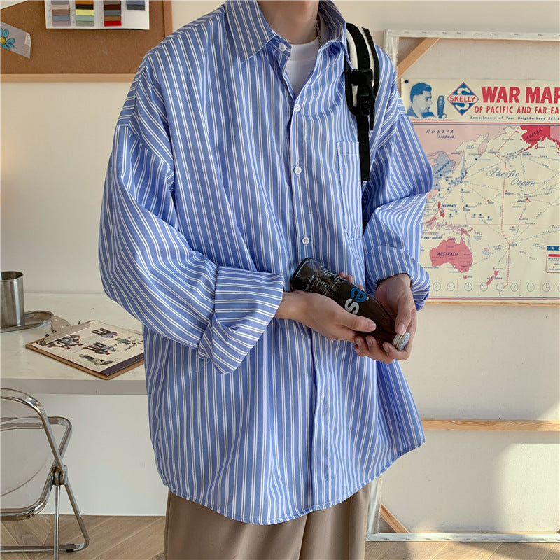 【3color】着回し抜群ワイドストライプシャツ SS-000121
