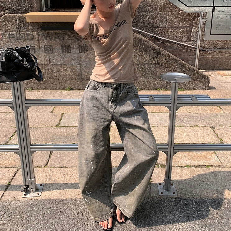 ロゴ入りスリムフィットTシャツ|背中ハートデザイン SS-000266