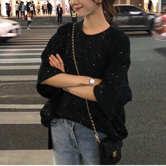 ブラック ドットデザイン Tシャツ SS-000470