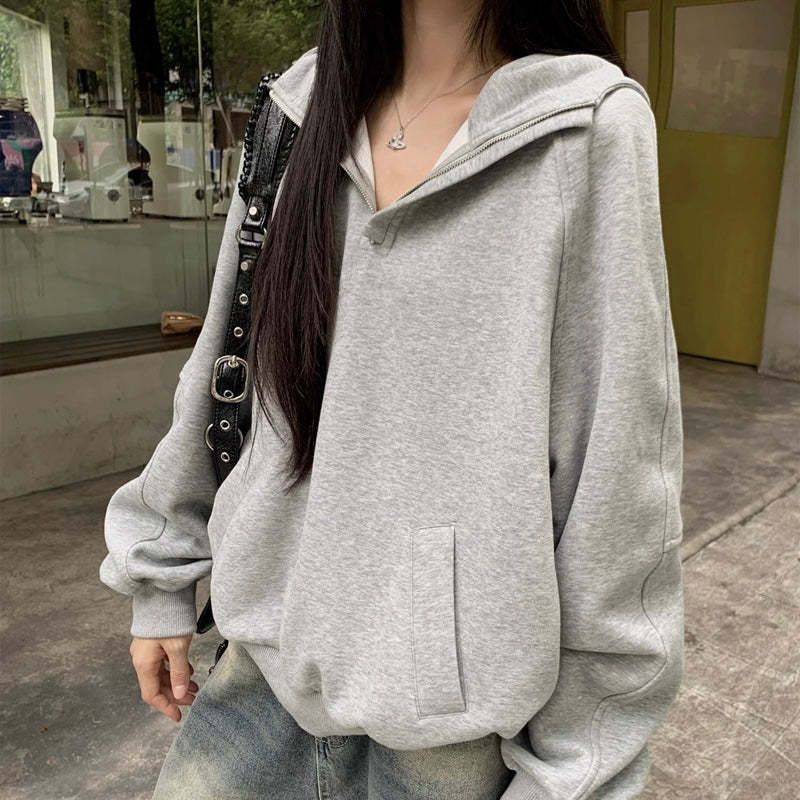 ハーフジップ スウェットプルオーバー SS-000588