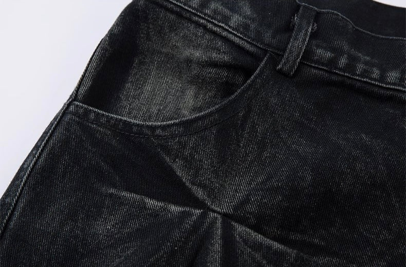 立体デザイン ワイドデニムパンツ
SS-000699