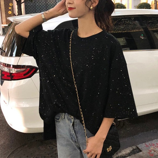 ブラック ドットデザイン Tシャツ SS-000470