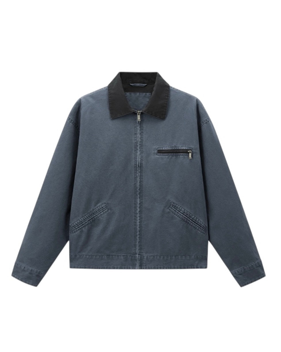 襟切り替えデニムジャケット SS-000721