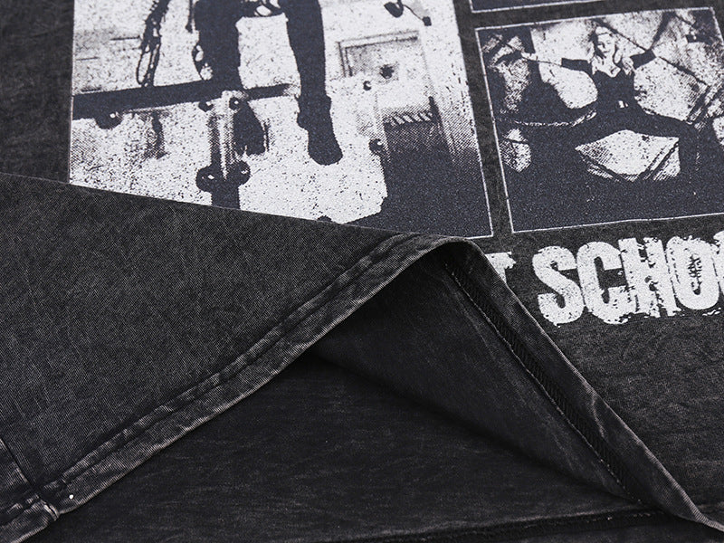 ユニセックス グランジTシャツ|ENFANTS RICHES×PUNISHMENT SCHOOLデザイン SS-000307