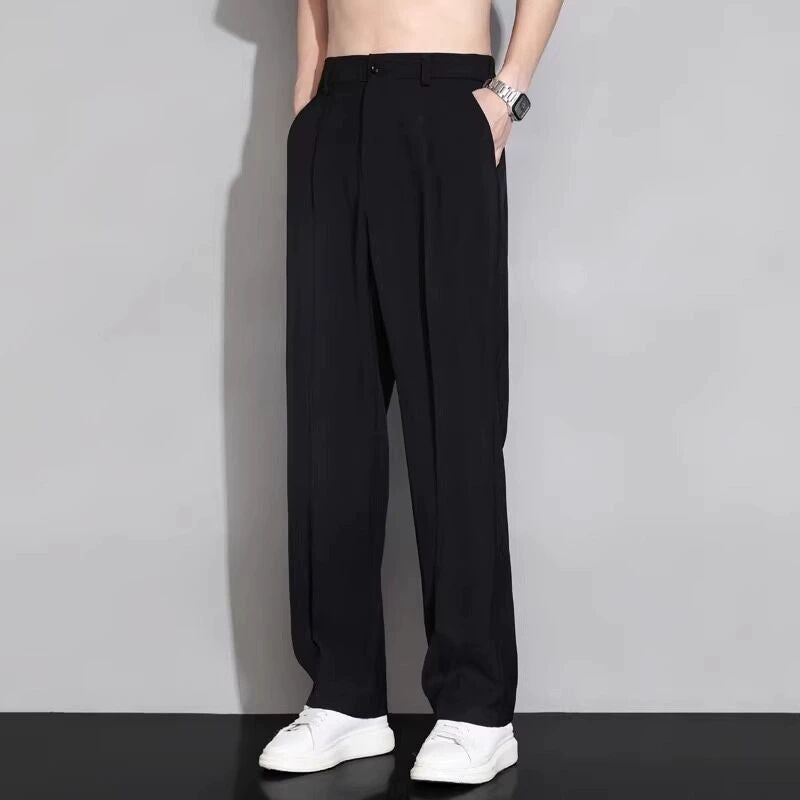 【4color】メンズ スラックス タックデザイン SS-000134