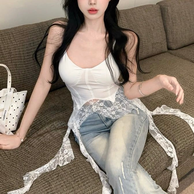 セクシー フリルレース キャミトップス SS-000376