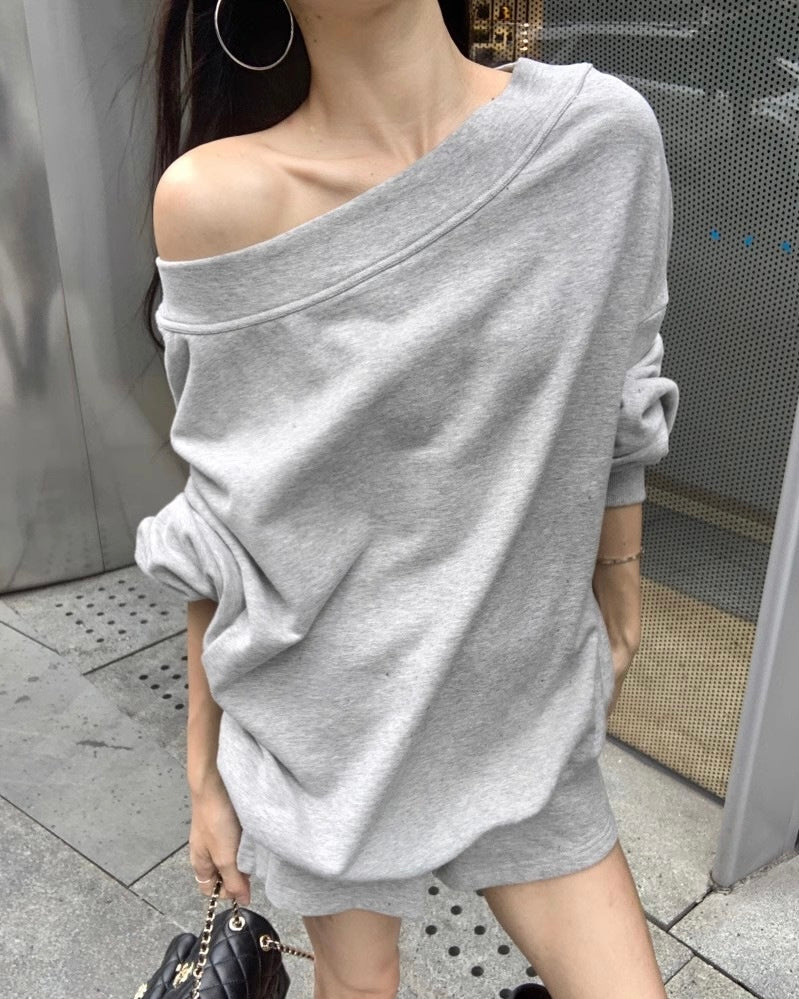 セットアップ オフショルダー スウェットSS-000587