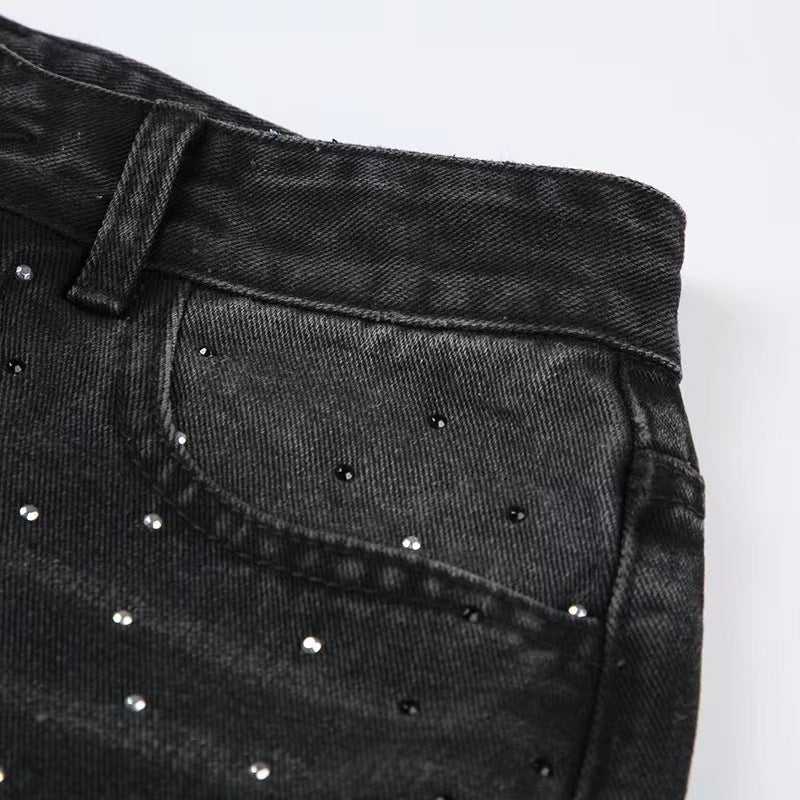 ストーンブラックデニムパンツ SS-000638