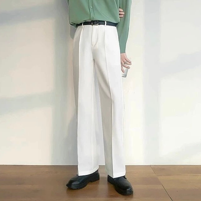 【4color】メンズ スラックス タックデザイン SS-000134