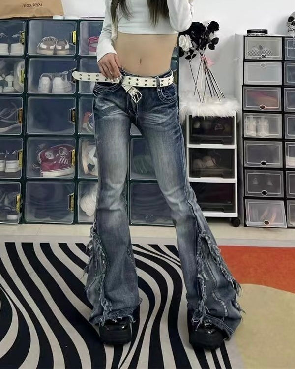 ダメージフレアデニムパンツ 
SS-000635