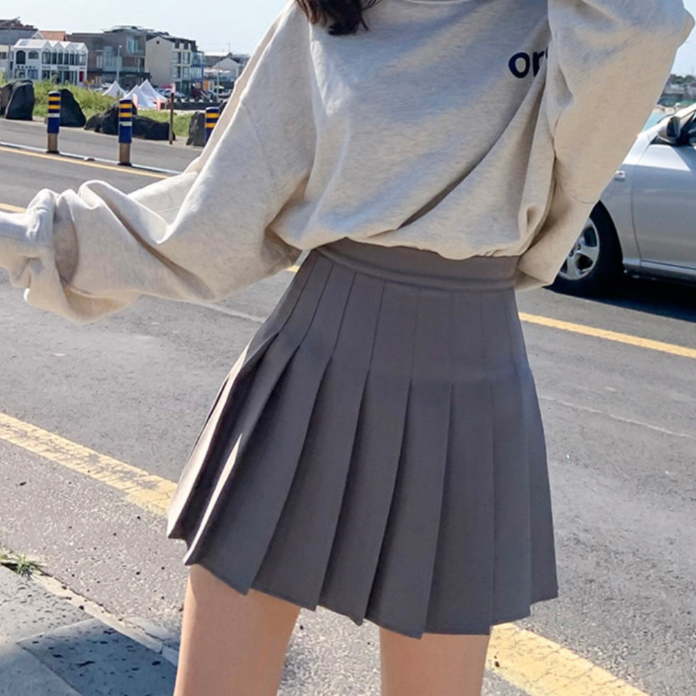 【4color】美脚見えハイウエストプリーツスカート SS-000176