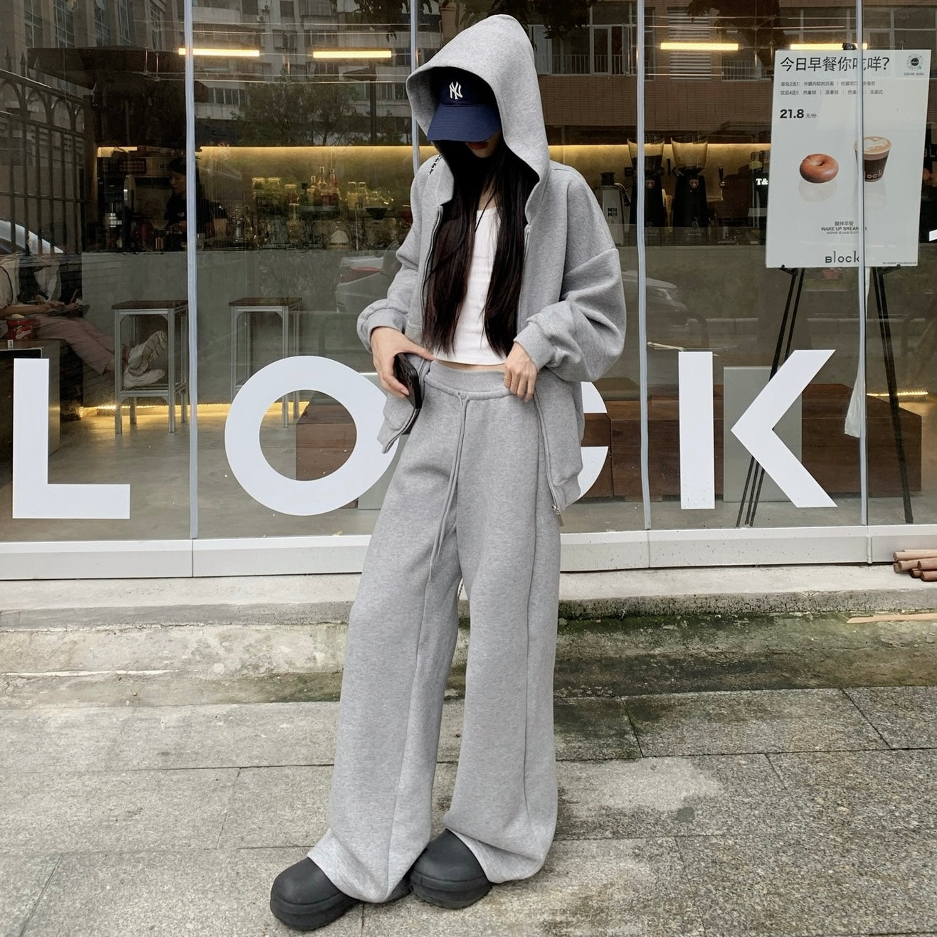 【CITY. SETUP】（セットアップ）グレー スウェットSS-000583