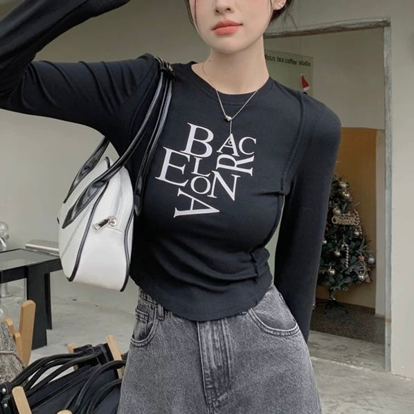 ロゴプリント入りロングTシャツ SS-000631