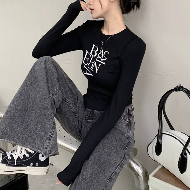 ロゴプリント入りロングTシャツ SS-000631