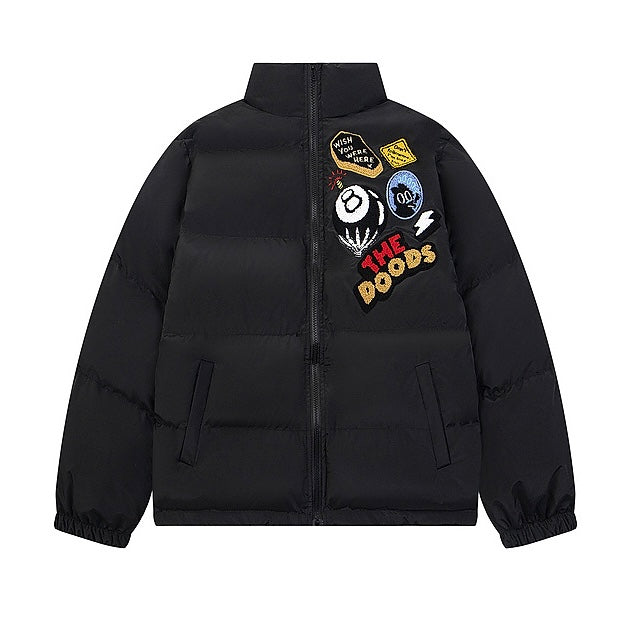 ワッペンデザインショートダウン SS-000695