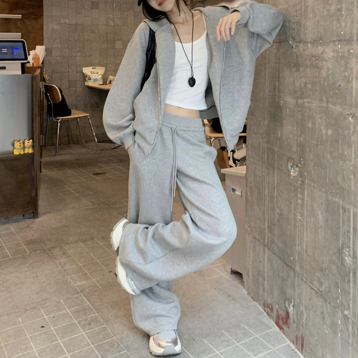 【CITY. SETUP】（セットアップ）グレー スウェットSS-000583
